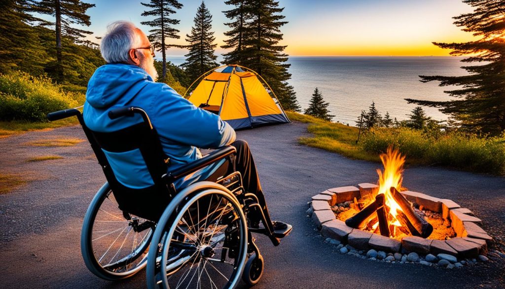 wheelchair accessible camping Kenton-on-Sea